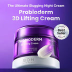 [Cardi B's Pick] BIOHEAL BOH Probioderm 3D Lifting Cream 1.7 fl oz - Advanced Korean Facial Night Cream with 17-Peptide Complex & Probioderm for Face and Neck, Butter-Rich Texture for Perfect Slugging