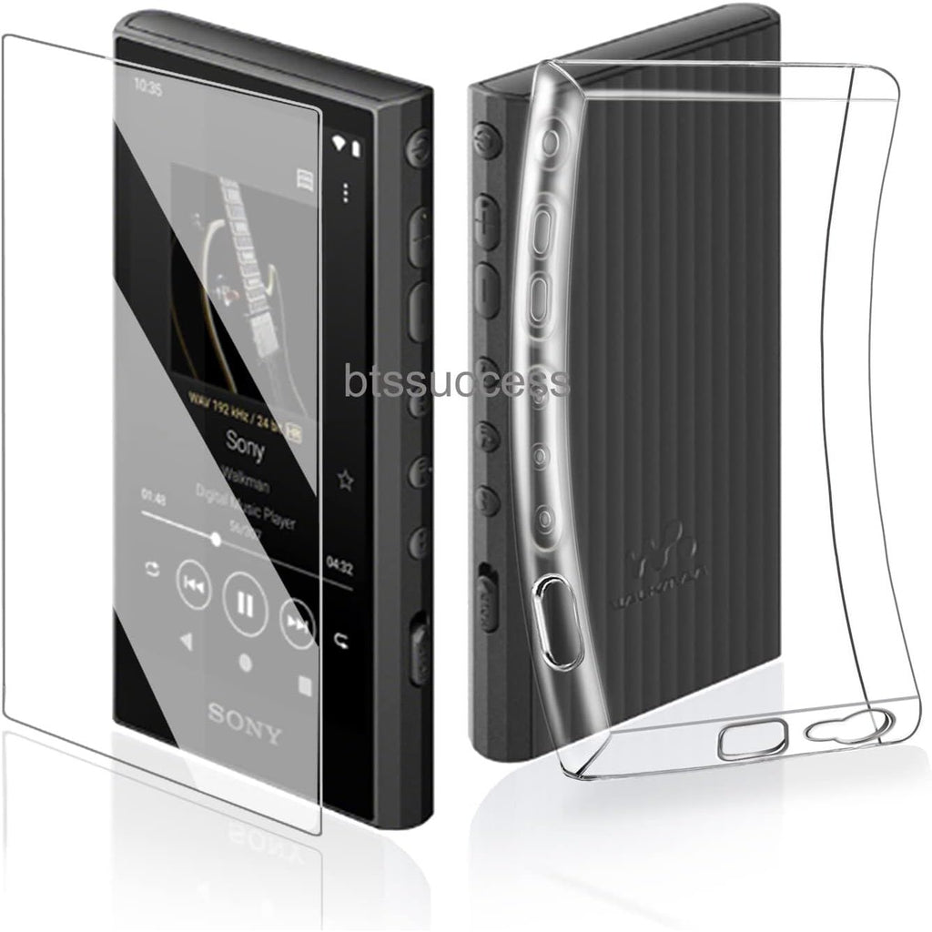 Buy now Soft Clear TPU Protective Shell Skin Case Cover for Sony Walkman NW-A300 Series NW-A306 NW-A307 (Clear case and Glass) at indiglob india