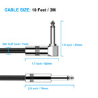 Buy now New bee Guitar Cable 10ft Electric Instrument Bass AMP Cord for Electric Mandolin, Pro Audio (Right Angle to Straight, Black) at indiglob india