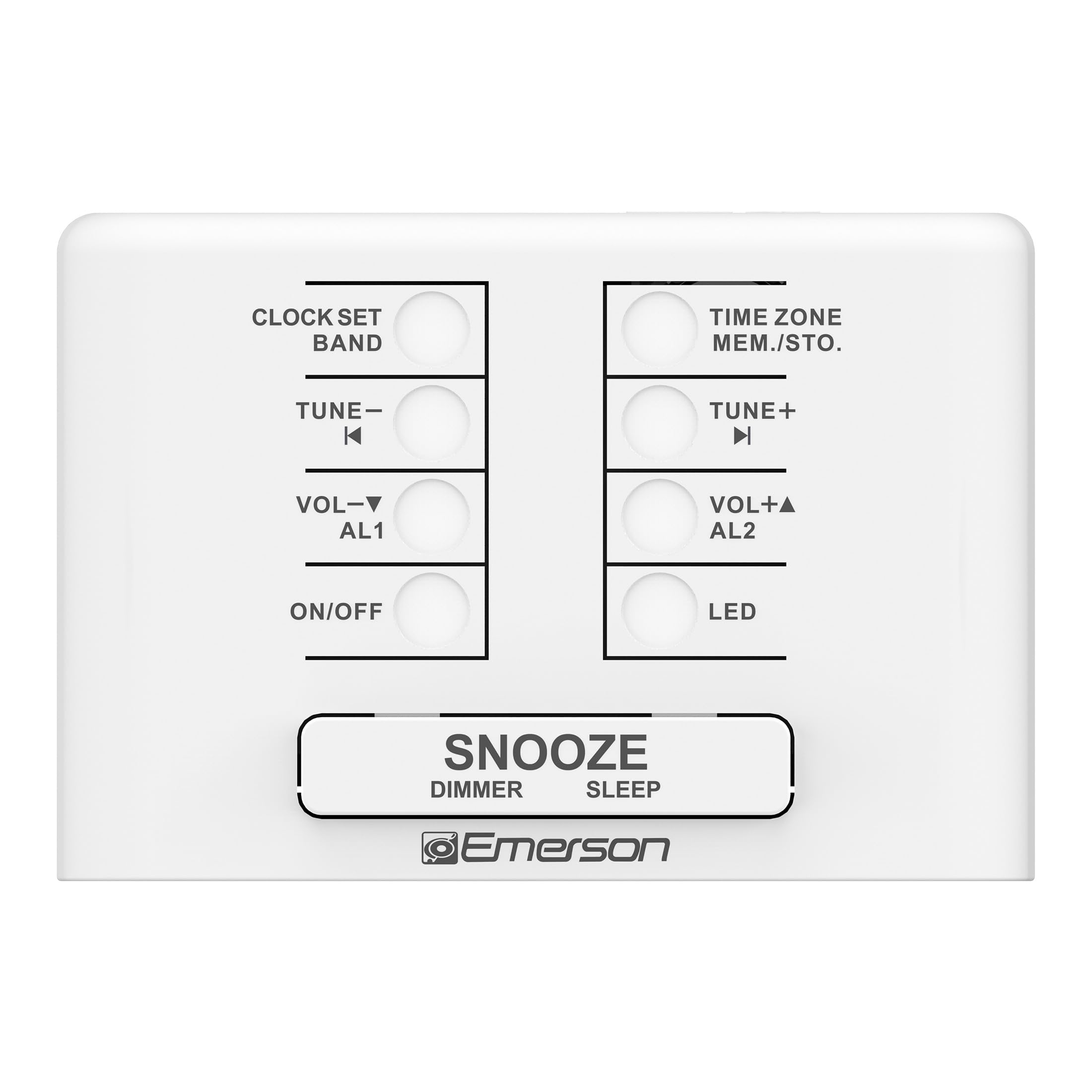 Buy now Emerson CKS1500 SmartSet Dual Alarm Clock Radio with AM/FM, 0.9” Blue LED Display, 4-Level Dimmer, Blue Accent Light, Sleep Timer & Auto Time Setting at indiglob india