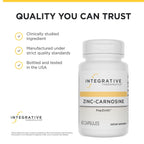 Integrative Therapeutics Zinc-Carnosine - Digestive & Gut Health Support* - GI Tract Support* - Supports Immune Health* - Easy-to-Swallow - Vegan, Gluten-Free & Dairy-Free - 60 Capsules (60 Servings)