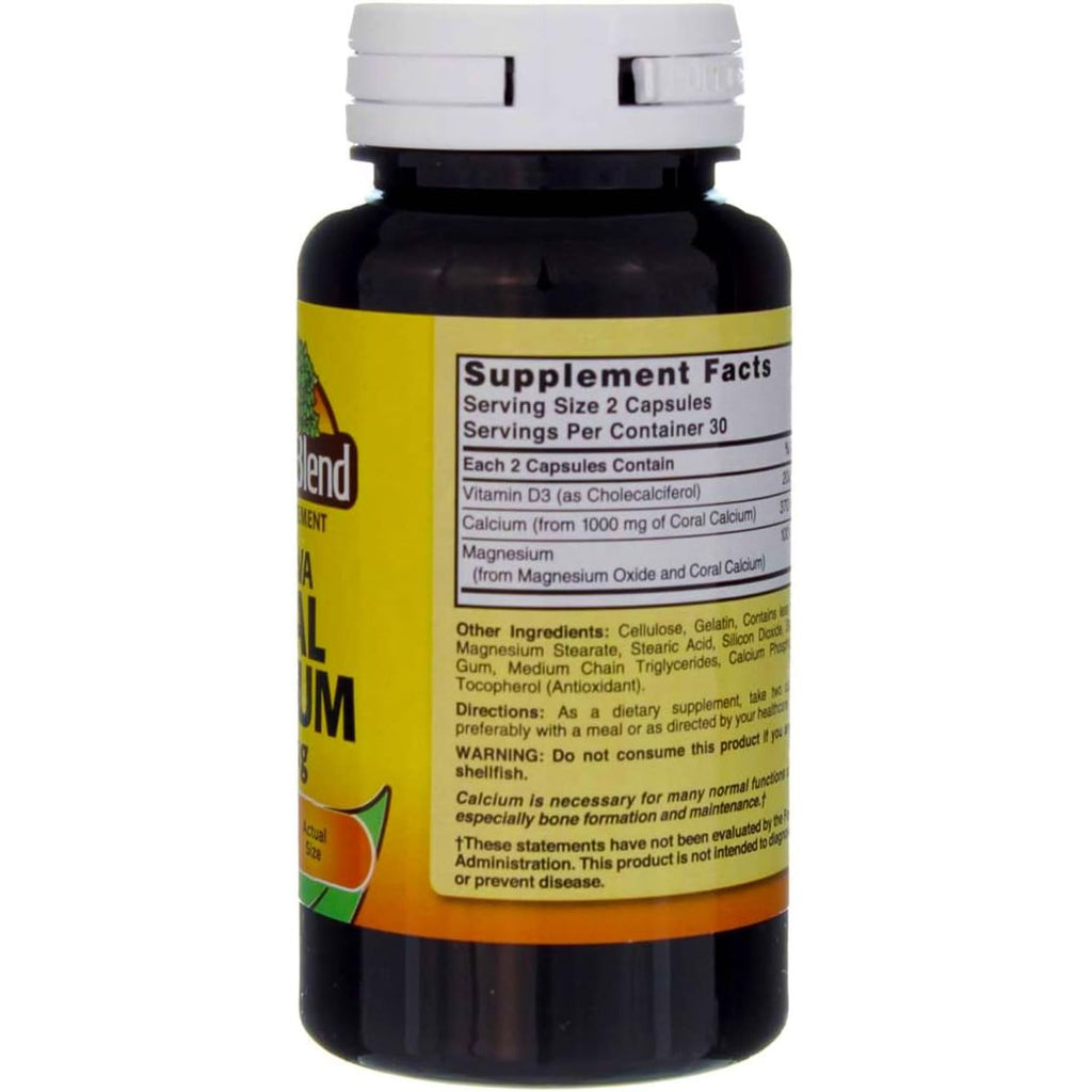 Buy now Nature's Blend Okinawa Coral Calcium 1,000 mg 60 Caps at indiglob india