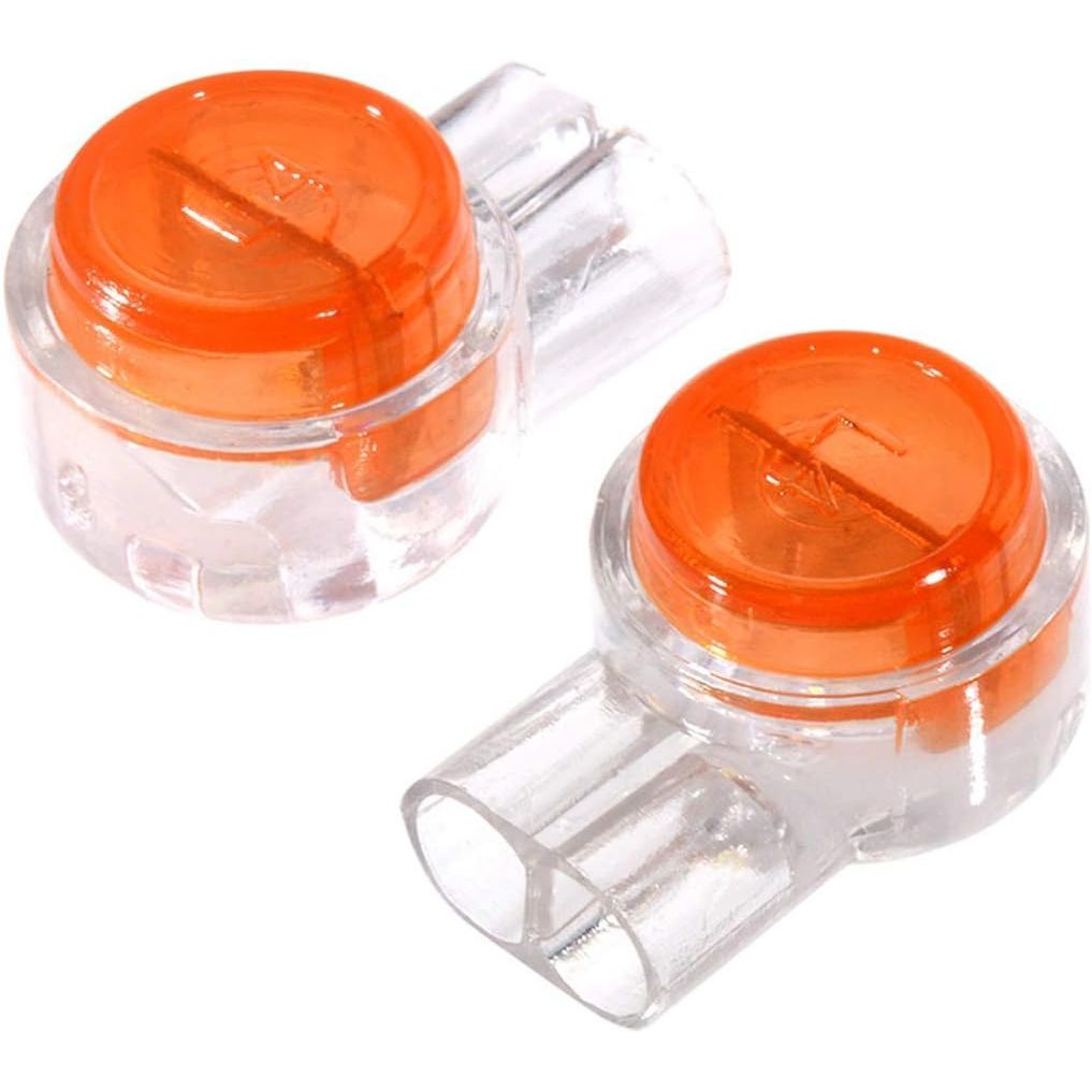 Buy now 200 Pack UY Wire Connector Uvital Waterproof Clear Button Telephone Wire Connectors UY Butt Splice Connector Network Cable Terminals K1 (K1) at indiglob india