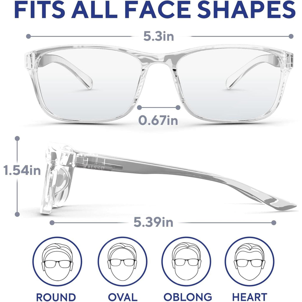 Buy now Stylish Blue Light Blocking Glasses for Women & Men – Helps Reduce Glare & Digital Eye Strain from Computers, Phones w/Case at indiglob india