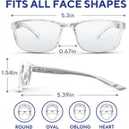 Buy now Stylish Blue Light Blocking Glasses for Women & Men – Helps Reduce Glare & Digital Eye Strain from Computers, Phones w/Case at indiglob india