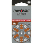 Rayovac Extra Advanced, size 312 Hearing Aid Battery (pack 60 pcs)