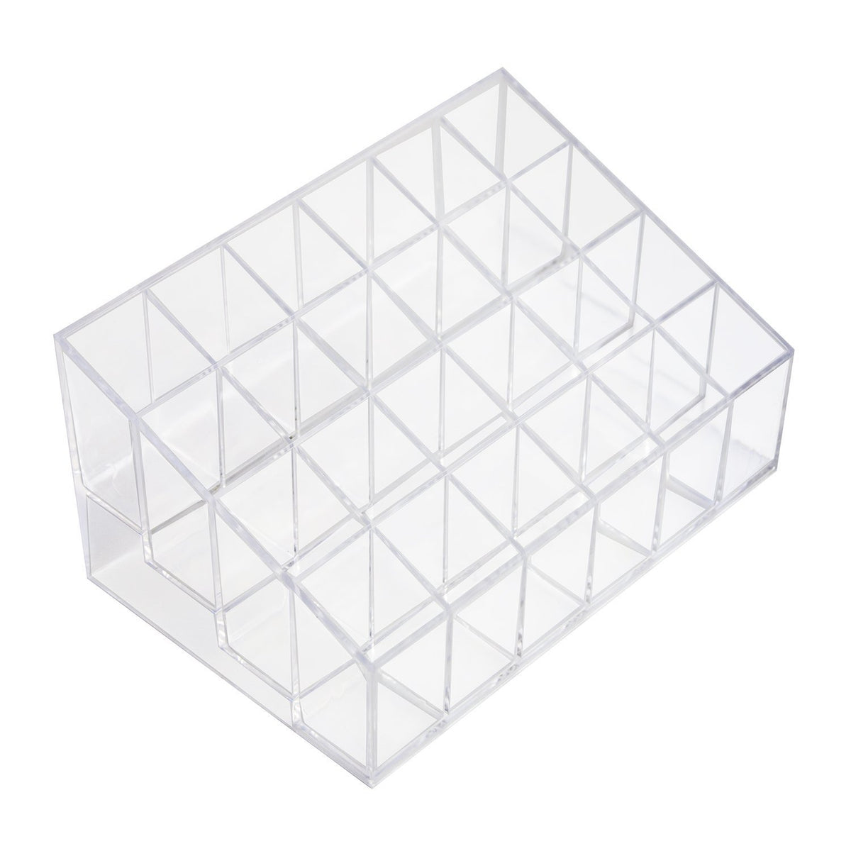 Super Z Outlet Transparent Cosmetic Makeup Organizer for Lipstick, Brushes, Bottles, and More - Clear Case Display Rack Holder