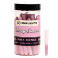 Blazy Susan Pink Pre-Rolled Cones, 50 Count (53mm Mini) - Slow-Burning Rolling Paper & Ultra-Thin Preroll Cones with Filter Tips - Vegan, GMO-Free, Convenient & Easy-To-Use Prerolled Shortys
