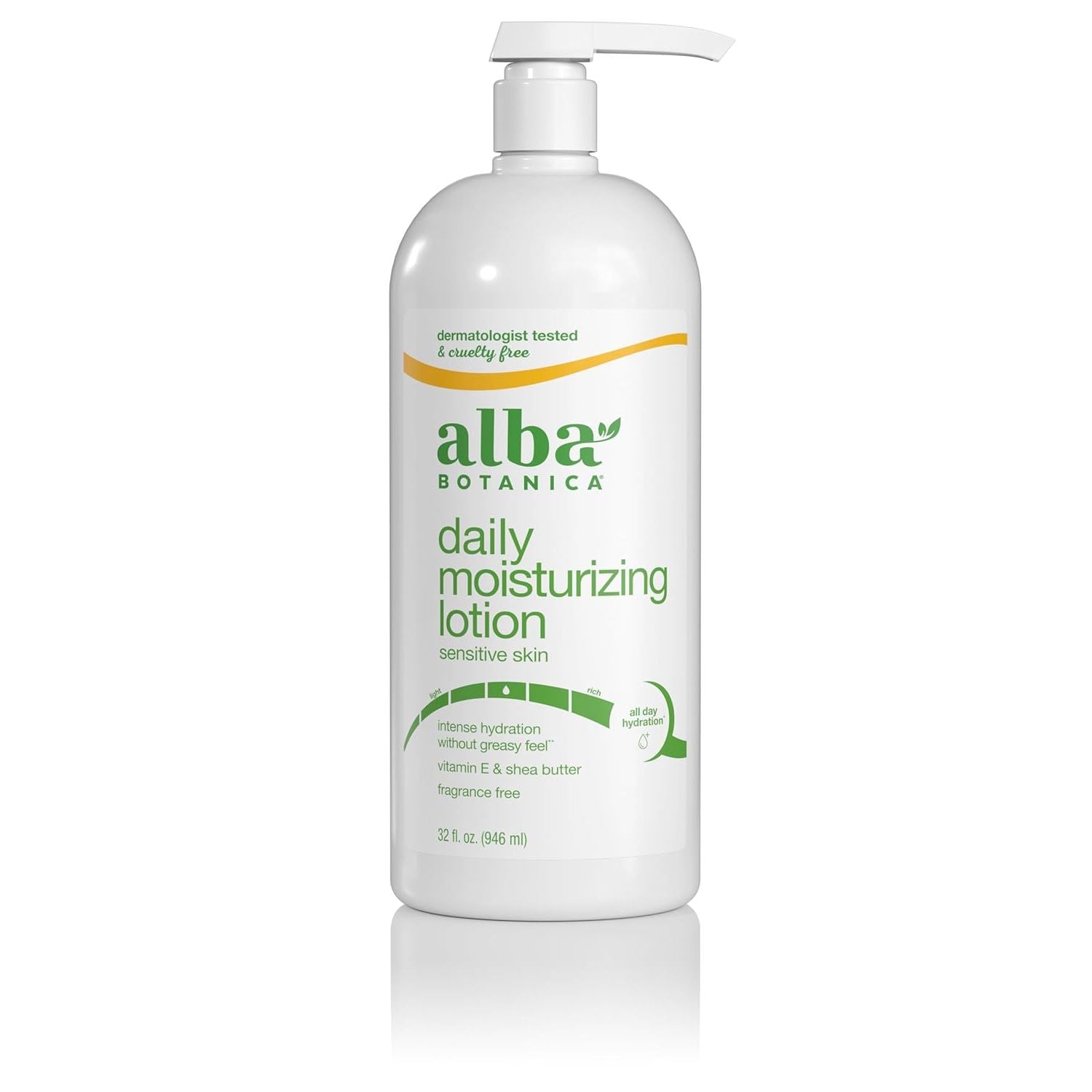 Buy now Alba Botanica Daily Moisturizing Lotion, Sensitive Skin, Fragrance Free, 32 Oz (Packaging May Vary) at indiglob india