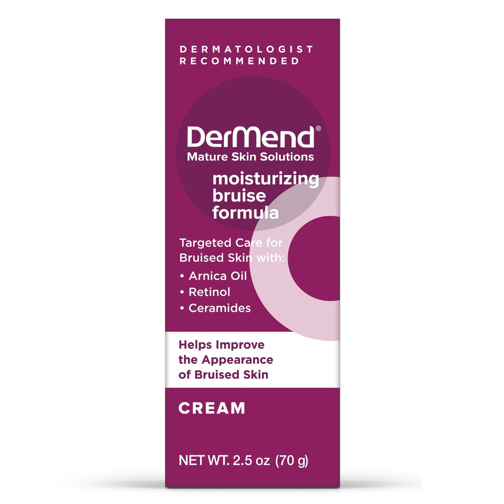 Dermend Arnica Bruise Cream 2.5 oz. - Mature Skin Solution with Vitamin K | Arnica bruise cream with vitamin K, retinol & ceramides improves bruise appearance on thin, mature skin.
