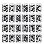 Buy now 24Pcs Norse Vikings Runes Hair Beard Beads for Bracelets Pendant Necklace DIY,Braiding Beads for Hair Braids Antique Silver Beard Ring Viking Beads Kits(Include 2Pcs Pull Hair Pin) at indiglob india