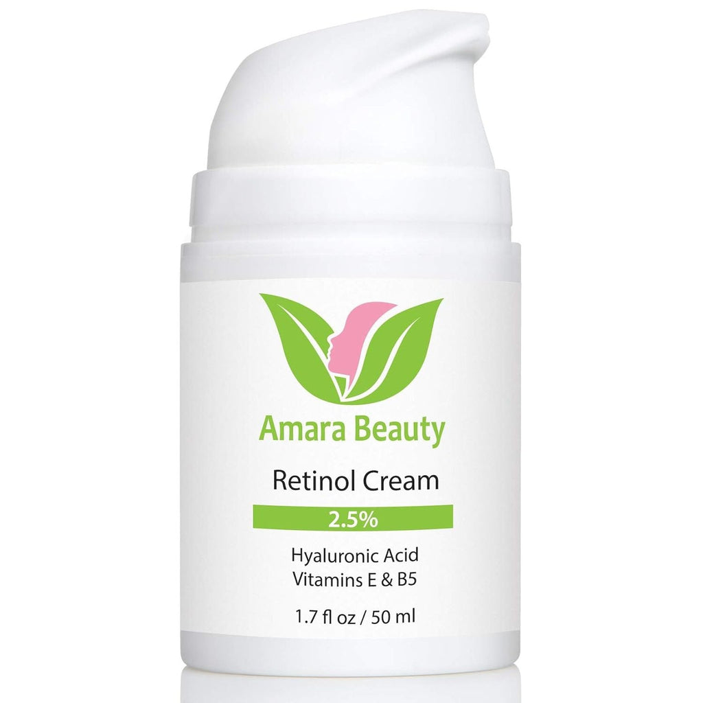 Buy now Retinol Cream for Face 2.5% with Hyaluronic Acid & Vitamins E & B5, 1.7 fl. oz. 1.7 Fl Oz (Pack of 1) at indiglob india