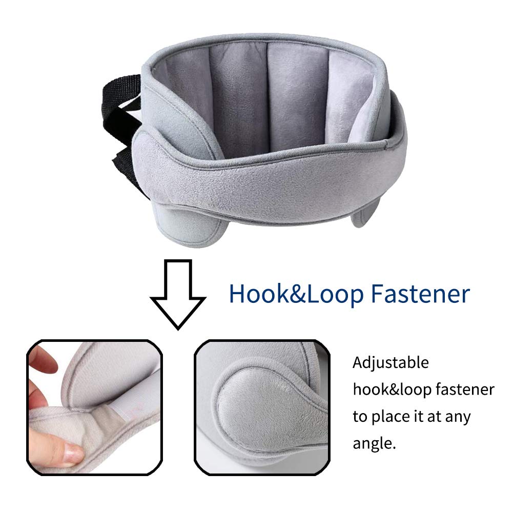 Buy now Car Head Support Toddle Car Neck Relief Baby Child Car Seat Adjustable Head and Neck Support Band - A Comfortable Sleep Solution, Gray at indiglob india