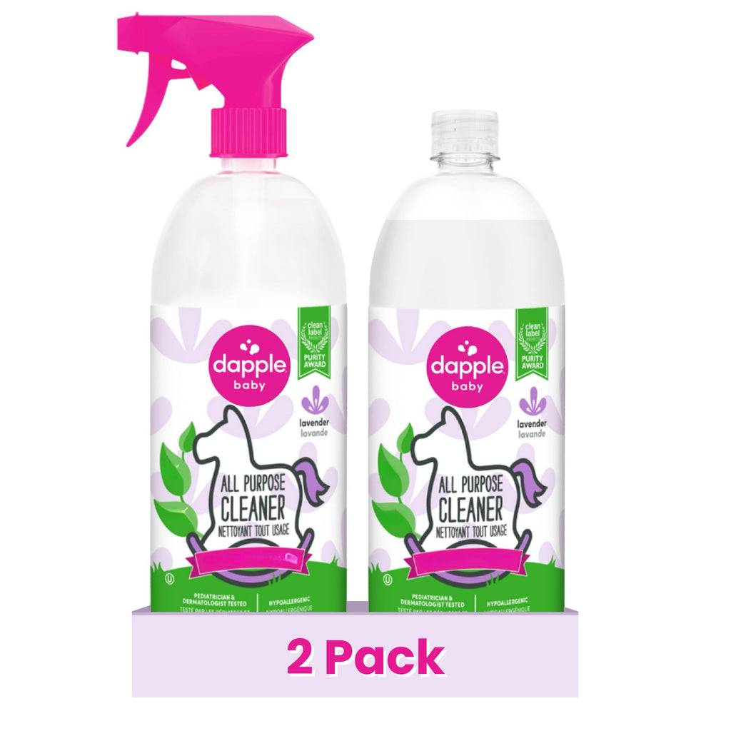 Dapple Baby - All Purpose Cleaning Spray, Lavender - 30 Fl Oz (2 Pack)