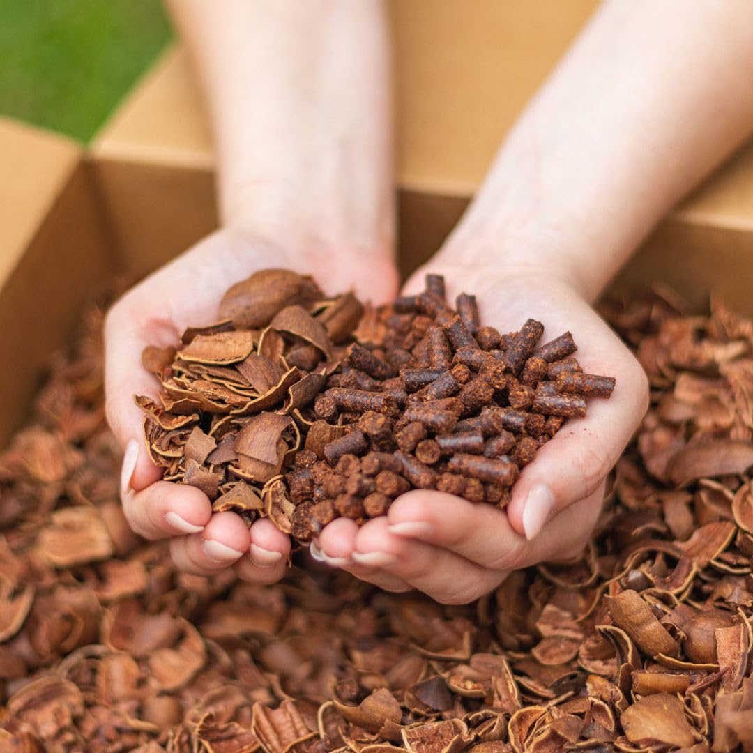 Smokin' Pecan - 100% Pecan Shell Pellets - Smoking Pellets for Pellet Smokers, or Any Outdoor Grills, 19 lb. Box