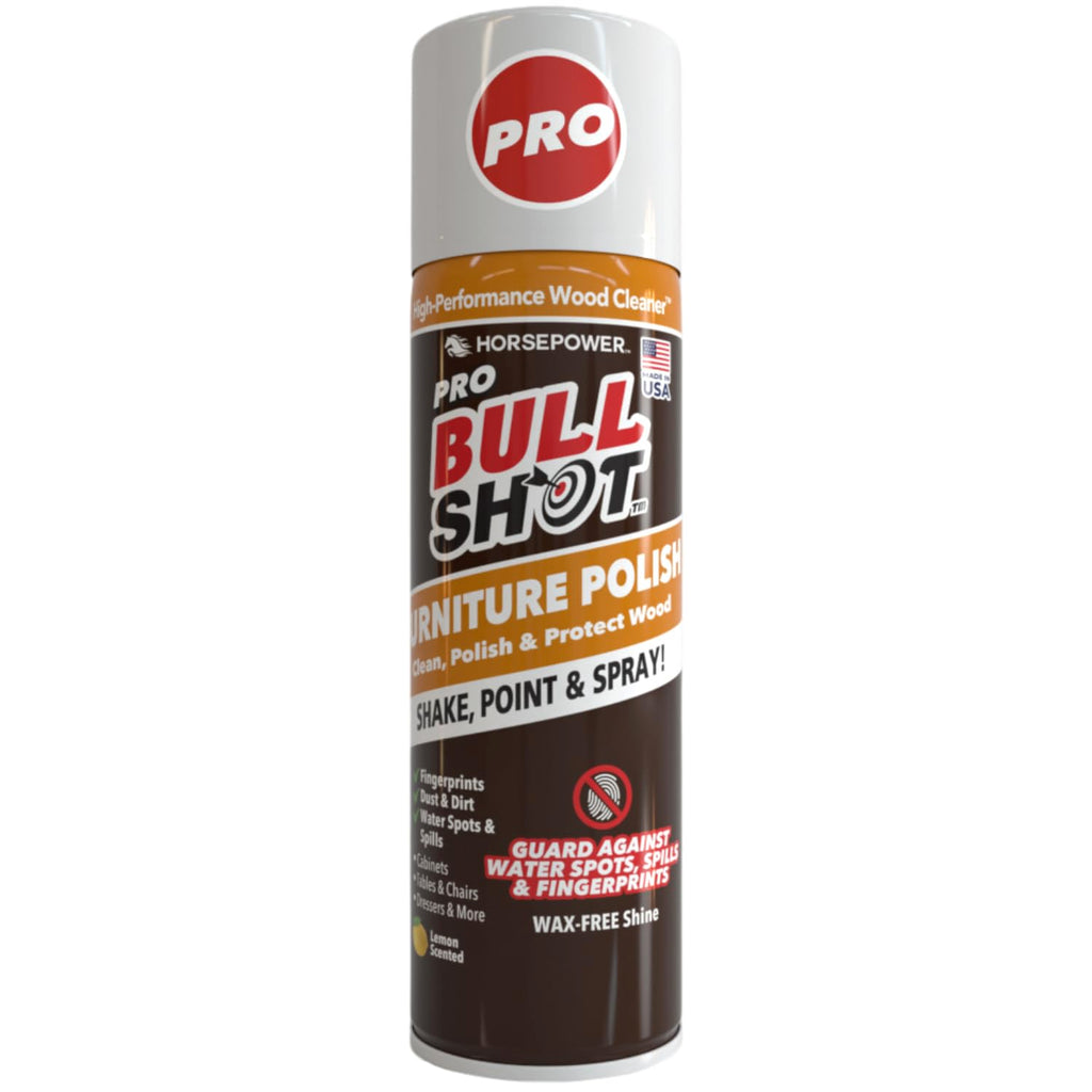 Bull Shot Pro Furniture Cleaner & Polish for Finished Wood