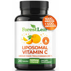 ForestLeaf Liposomal Vitamin C 1400mg Capsules | High Dose Vitamin C Liposomal Supplement w Coconut Oil Fatty Acids | Fast Absorption | Immune Support, Antioxidant, Collagen Production | 120 Vegan Cap