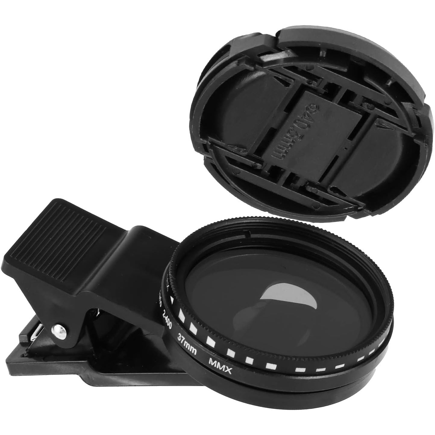 Buy now Phone Camera Lens, 37mm Clip-on ND 2-400 Cell Phone Lens Adjustable Density Filter with Phone Clip for iPhone for Samsung Android Smartphones Default at indiglob india