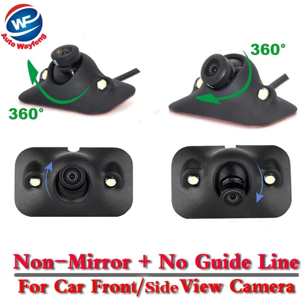 Buy now Auto Wayfeng WF® HD CCD Night Vision 360 Degree Car Front Camera Front View Side Reversing Backup Camera 2 LED at indiglob india
