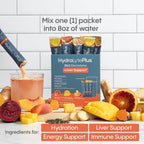 Hydralyte Liver Support + Electrolytes Milk Thistle Drink, Blood Orange