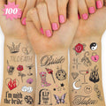 xo, Fetti 100 Realistic Bachelorette Temporary Tattoos | Bride Party Gift