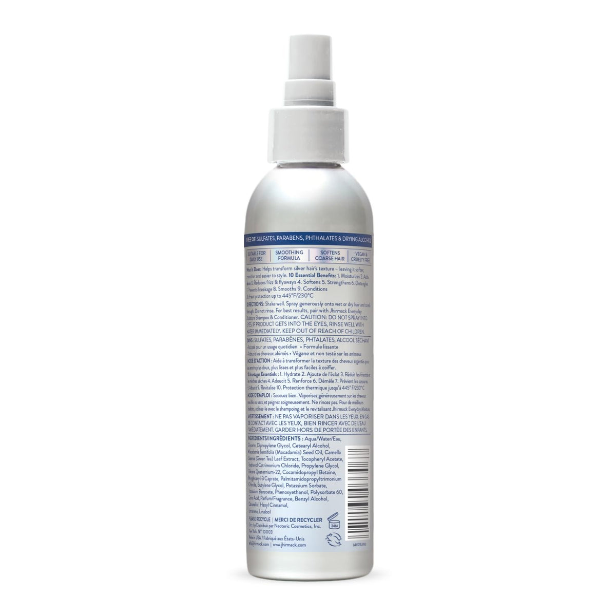 jhirmack 10-in-1 Leave-In Conditioner Spray | Heat Protectant | Detangles, Softens, Repairs & Adds Shine | Made with Vitamin E & B5