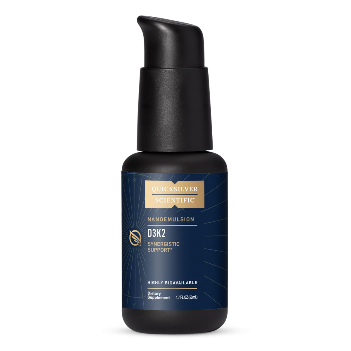 Quicksilver Scientific Nanoemulsified D3K2, 1.7oz / 50ml