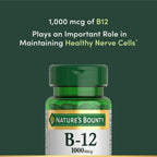 Buy now Vitamin B12 by Nature's Bounty, Vitamin Supplement, Supports Energy Metabolism and Nervous System Health, 1000mcg, 100 Tablets at indiglob india