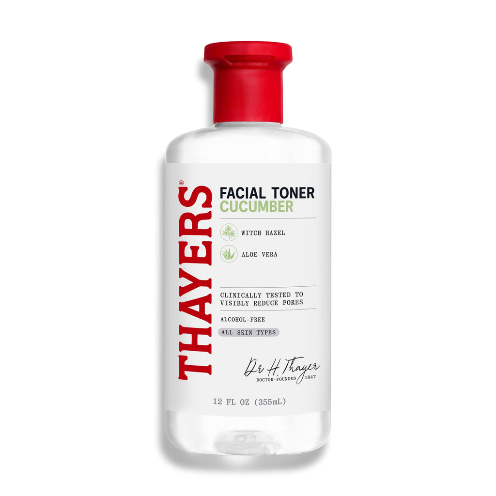 Buy now THAYERS Alcohol-Free Rose Petal Witch Hazel Facial Toner for Glowing Skin, Soothing, Hydrating, Refreshing Toner for All Skin Types, 12oz (Packaging May Vary) at indiglob india