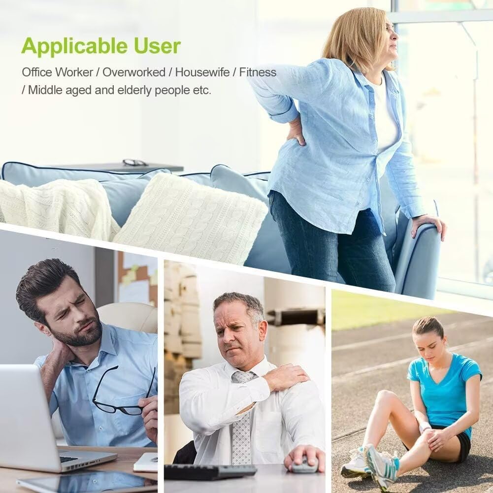 Buy now AUVON Dual Channel TENS Unit Muscle Stimulator Machine with 20 Modes, 2" and 2"x4" TENS Unit Electrode Pads at indiglob india