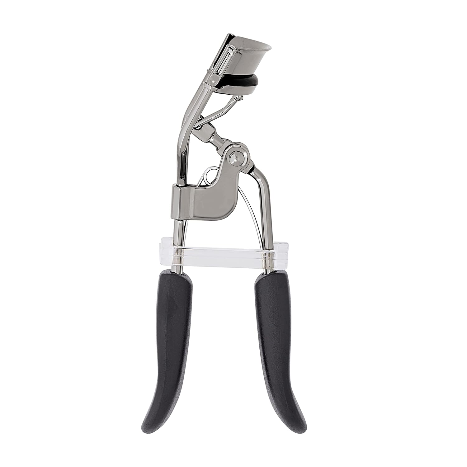 Buy now e.l.f. Pro Eyelash Curler, Strong, Contoured, Eye-Opening, Voluminous Lashes, Includes Additional Rubber Replacement Pad, Silver Default at indiglob india