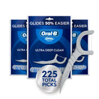 Buy now Oral-B Glide Ultra Deep Clean Floss Picks, Removes Food and Plaque, Cool Mint Flavor, 75 Floss Picks, Pack of 3 at indiglob india