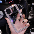 Buy now Bonitec Compatible with iPhone 13 Pro Max Case for Women Girls 3D Glitter Sparkle Bling Case Luxury Shiny Cute Crystal Charms Rhinestone Diamond Bumper Clear Protective Cases Cover Clear at indiglob india