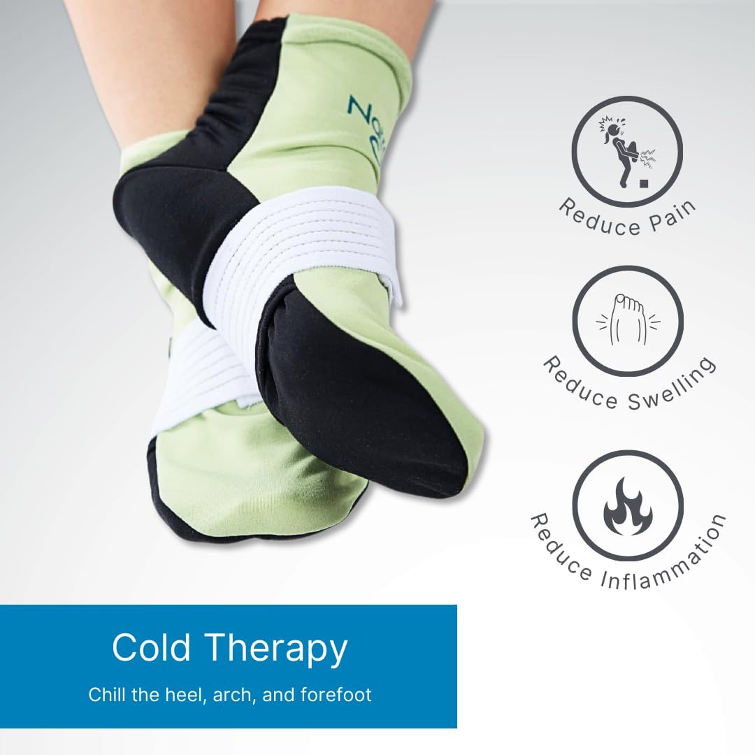 Buy now NatraCure Plantar Fasciitis Cold Therapy Socks with Compression Band - Cold Socks, Reusable Ice Socks For Feet, Ice Packs For Feet, Arch Pain, Heel Pain, Swelling - FBA708 CAT - (Size: Small/Medium) at indiglob india