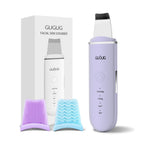 GUGUG Waterproof Skin Scrubber 4-in-1 Facial Spatula Pore Cleaner for Face | Blackhead remover with 4 modes,rounded stainless steel head,10-minute auto-off,Type-C charging and 2 silicone attachments.