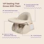 Boppy Proper Posture Floor & Booster Seat, Infant Seat & Washer-Safe Tray