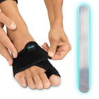 Buy now Vive Bunion Brace (Pair) - Big Toe Corrector Straightener with Splint - Hallux Valgus Pad, Joint Pain Relief, Alignment Treatment - Orthopedic Sleeve Foot Wrap Support for Men and Women (Black) Black at indiglob india