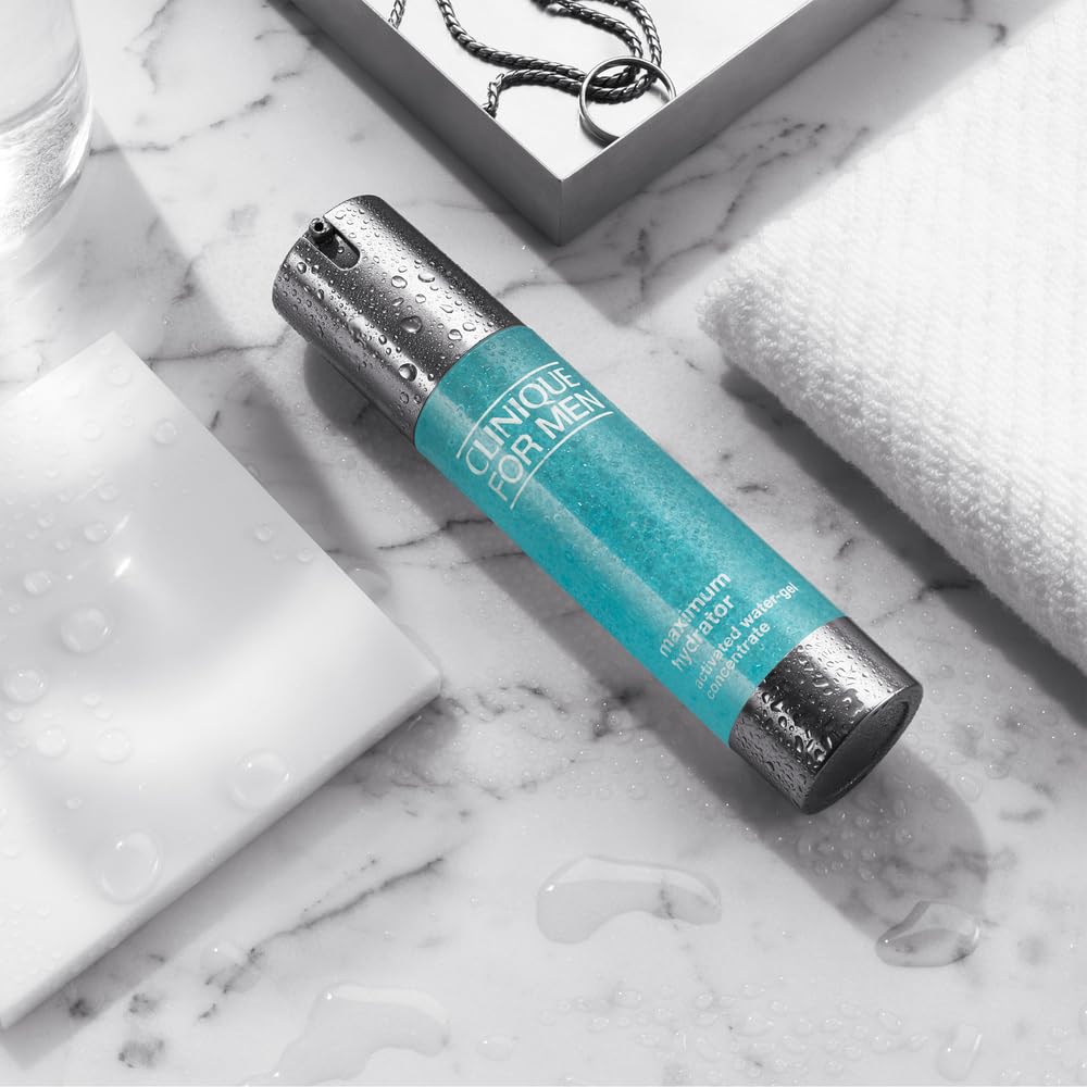 Buy now Clinique For Men Maximum Hydrator Activated Water-Gel Concentrate | Lightweight Moisturizer | 72-Hour Hydration | All Skin Types, 1.6 Fl Oz at indiglob india