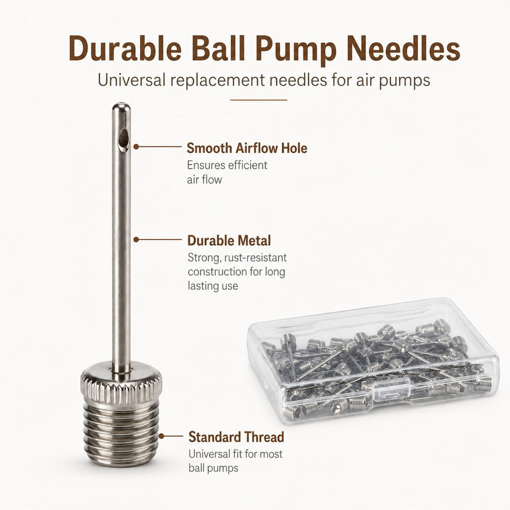 CIZEBO Ball Pump Needles 40pcs, Air Pump Needles for Basketball Inflating, Inflation Sports Pin