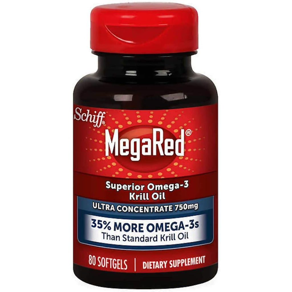 Buy now Schiff MegaRed Krill Oil High Concentration 750mg 80 Softgels at indiglob india