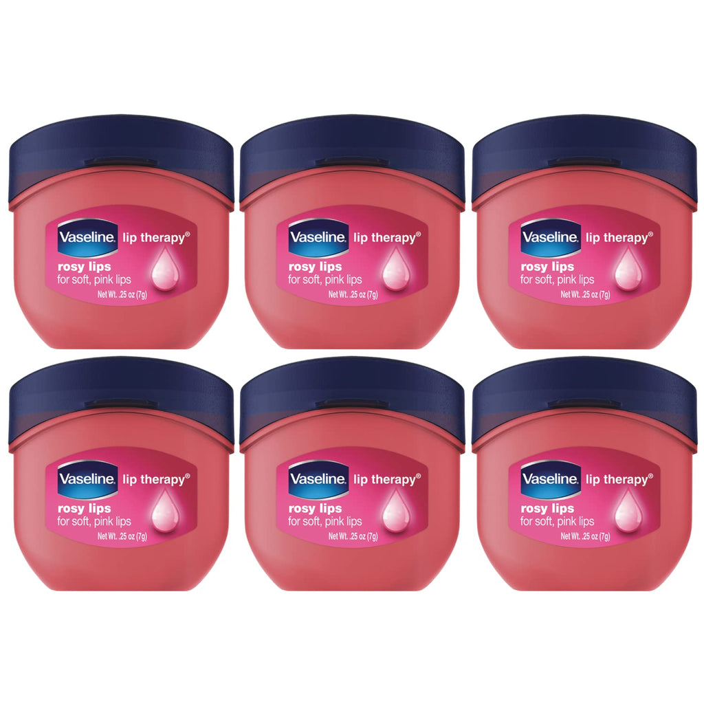 Buy now Vaseline Lip Therapy Lip Balm Tin, Aloe Vera, 0.6 oz Pink,Rose 0.25 Ounce (Pack of 6) at indiglob india