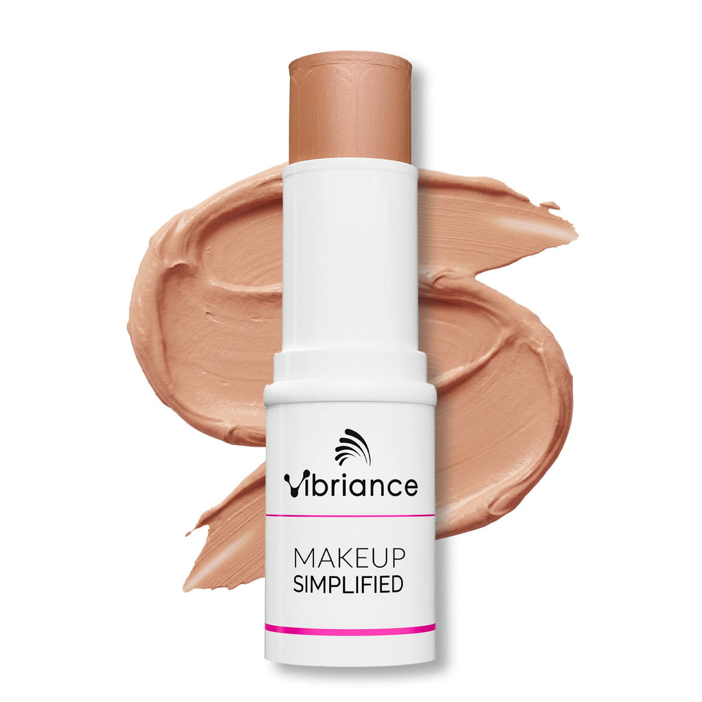 Vibriance Complexion Sticks, Foundation for Mature Skin - Natural Beige | Sheer, Buildable Coverage Face Makeup Foundation for Older Women - 3-in-1 Base, Contour, Concealer