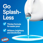 Buy now Clorox Splash-Less Bleach, Clean Linen Scent, 55 Ounces, 2 Pack (110 Ounces Total), Real Bleach Made Simpleâ„¢ at indiglob india