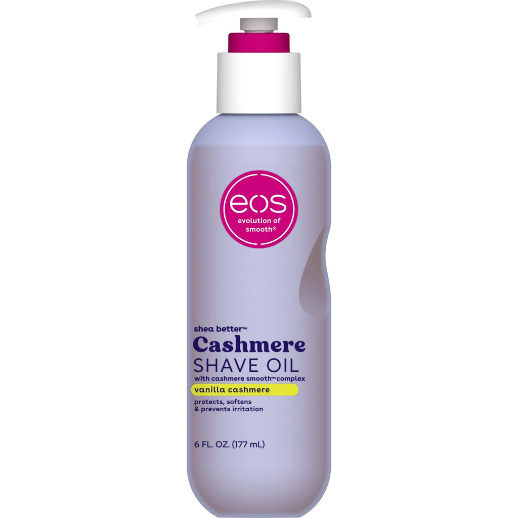 eos Cashmere Shave Oil – Vanilla Cashmere, Moisturizing Shave Oil, 6 oz