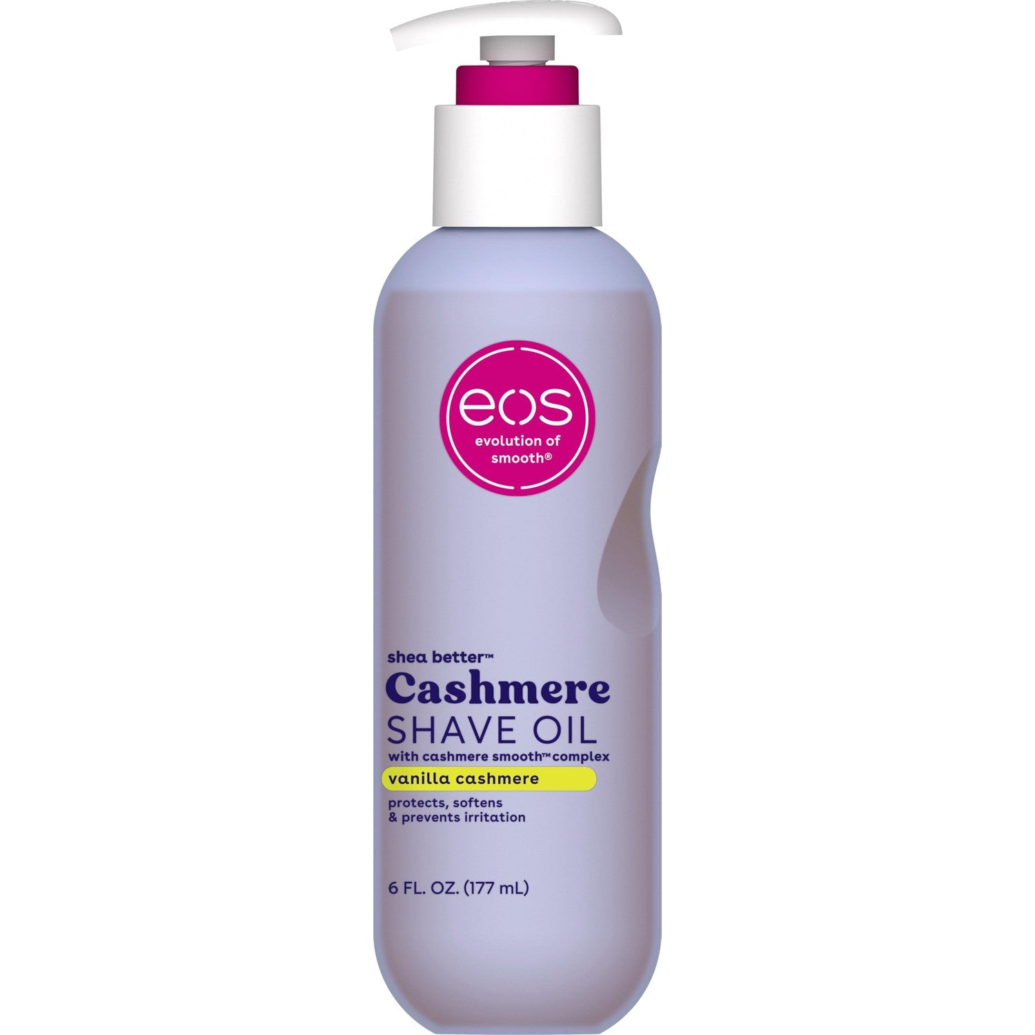 eos Cashmere Shave Oil – Vanilla Cashmere, Moisturizing Shave Oil, 6 oz