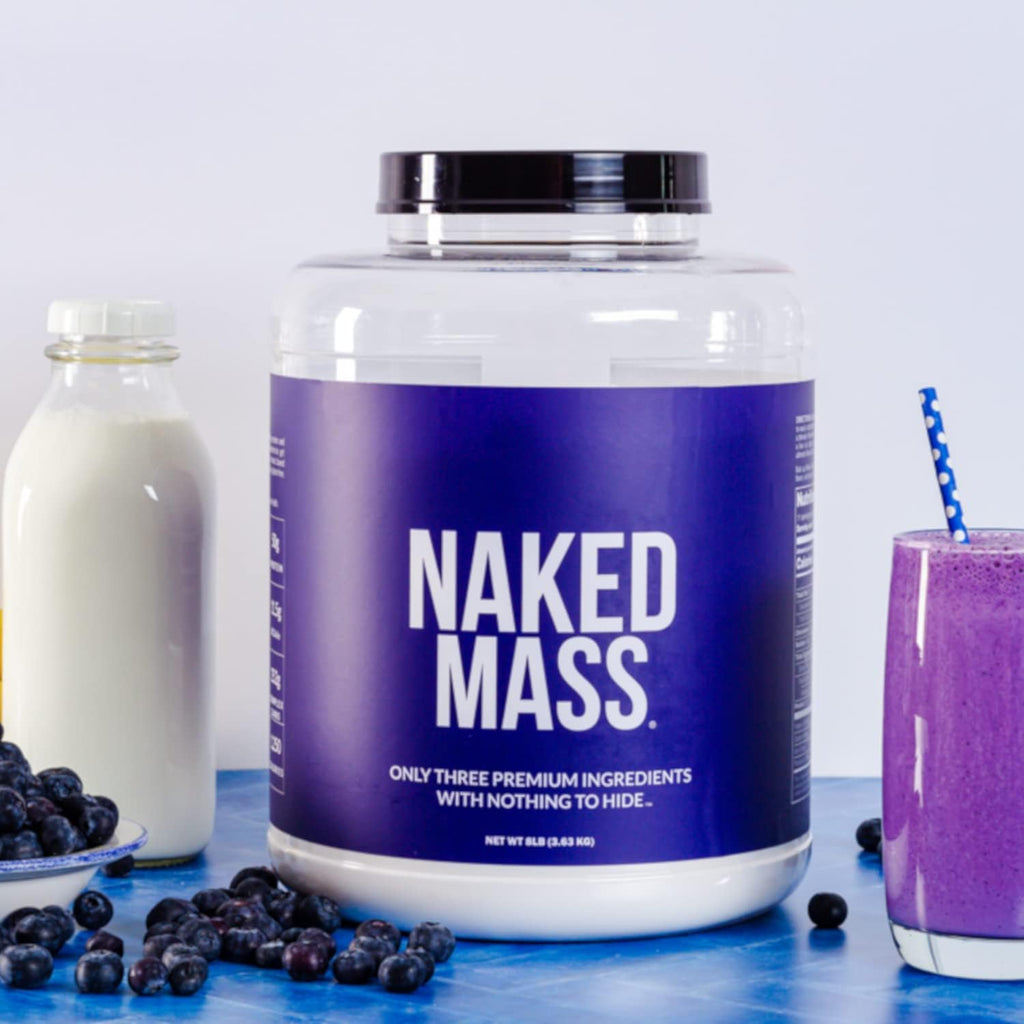 Buy now NAKED Mass - Natural Weight Gainer Protein Powder - 8 LB Bulk, GMO Free, Gluten Free & Soy Free. No Artificial Ingredients - 1,250 Calories per Serving at indiglob india