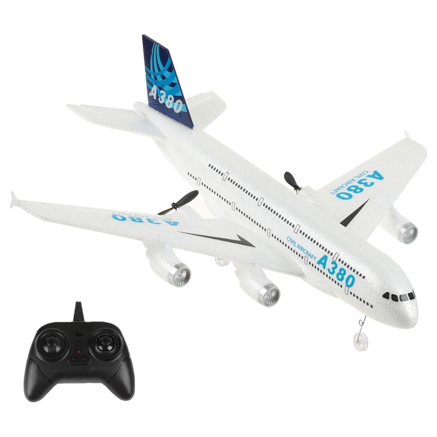 Buy now RC Plane,Remote Control Airplane Ready to Fly, 2 Channels RC Airplane Airbus A380,Remote Control Plane for Kids Children Adults Beginners White at indiglob india