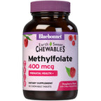 Buy now Bluebonnet EarthSweet Methylfolate 400 mcg Cellular Active Coenzyme 5-MTHF L Methyl Folate Supplement - Prenatal & Energy Support* - Non-GMO, Vegan, Gluten-Free - Raspberry - 90 Chewable Tablets 90 Count (Pack of 1) at indiglob india