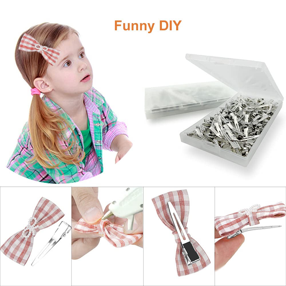 HiJeaton Metal Silver Loc Clips for Hair Retwist Dread Pin Curl Pro Styling | 90 Pcs Duck Bill Alligator Clips Nonslip Rustproof Strong Grip for Thick Hair, Sectioning Rollers Salon Bows Small Single DIY