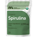 Micro Ingredients Organic Spirulina Supplement, 720 Tablets (4 Month Supply), No Filler & Non-GMO, Rich in Vegan Protein, Vitamins & Prebiotics, Premium Spirulina Pills